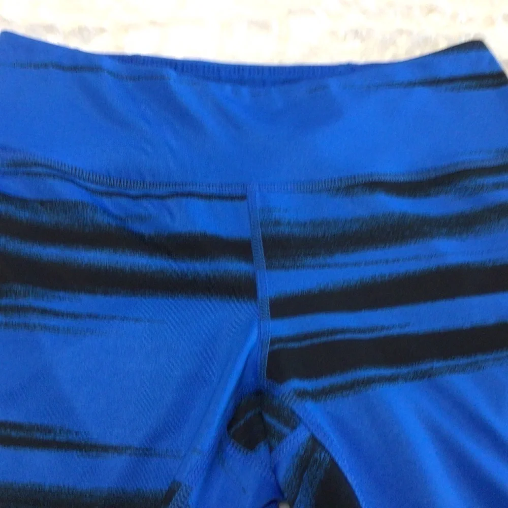 Z By Zella Leggings Blue Black S Running Gym Workout